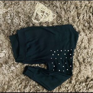 Pearl Sleeves Sweater/ Top